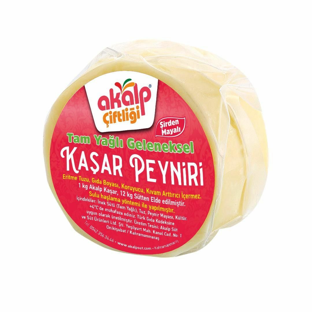 Tam Yağlı Kaşar Peyniri 500 Gr