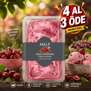 Vişneli Dondurma 500 Gr
