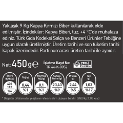 Ev Yapımı Konsantre Biber Salçası 450 Gr