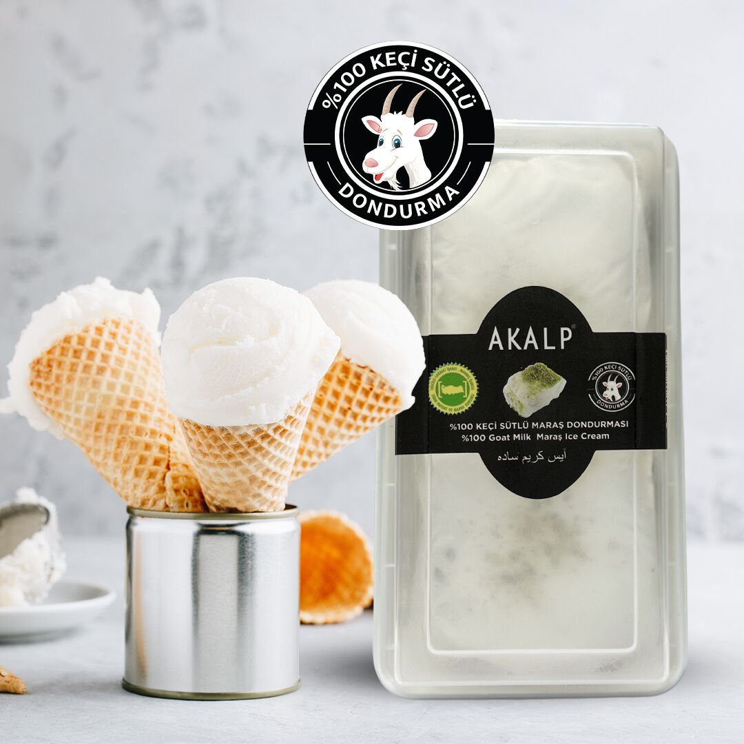 %100 Keçi Sütlü Dondurma