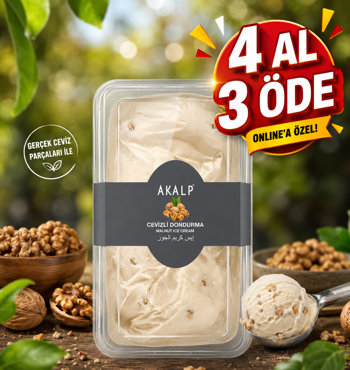 Cevizli Dondurma 500 Gr